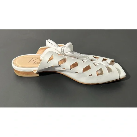 AGL Attilio Giusti Leombruni Sylvia Cutout Lace Up Sandal Leather 9